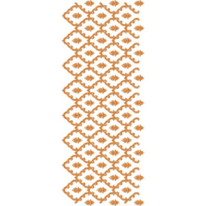 Ornamental Vine Trellis Sherwani Embroidery Design with Curved Floral Jaal Pattern