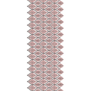Elegant Sherwani Embroidery Panel with Leaf Motif Diamond Pattern