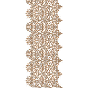 Elegant Sherwani Embroidery Panel with Intricate Floral Star Motif Pattern