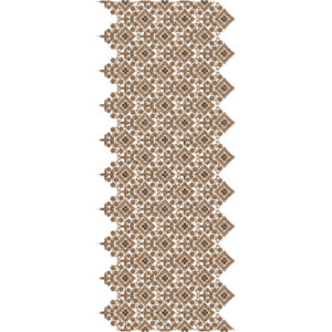 Elegant Sherwani Embroidery Panel with Dense Diamond Floral Grid Pattern