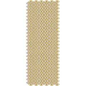 Elegant Sherwani Embroidery Panel with Fine Diamond Floral Buti Pattern