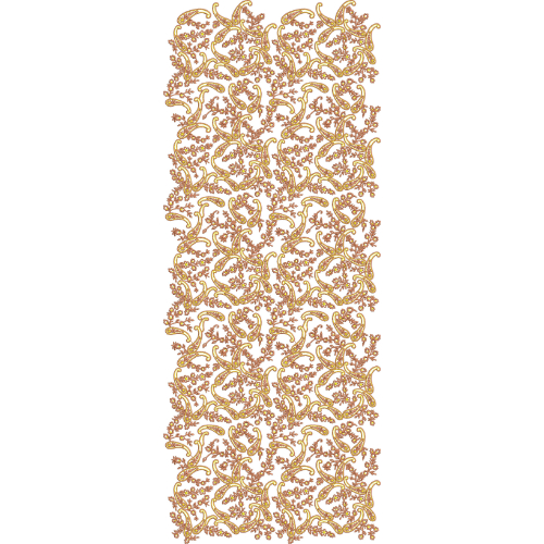 Ornate Paisley Floral Jaal Sherwani Embroidery Design with Flowing Vine Composition