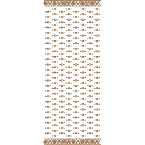 Elegant Sherwani Panel Embroidery with Scattered Buta Motifs and Ornamental Border Detailing