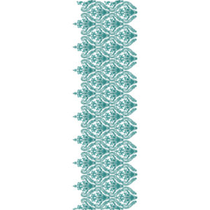 Stylish Sherwani Border Embroidery with Wavy Trellis Pattern and Intricate Floral Filling