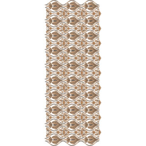 Royal Sherwani Embroidery Panel with Paisley Wave Motifs and Floral Interlink Detailing