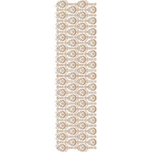 Elegant Sherwani Embroidery with Repeating Circular Floral Medallions and Linear Connector Detailing