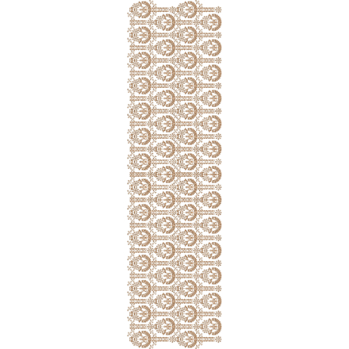 Elegant Sherwani Embroidery with Repeating Circular Floral Medallions and Linear Connector Detailing