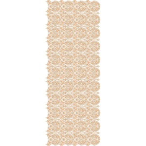Grand Sherwani Embroidery with Dense Ornamental Floral Layout and Scalloped Border Edge