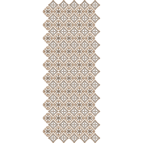 Elegant Sherwani Embroidery with Diamond Grid and Floral Star Motif Detailing