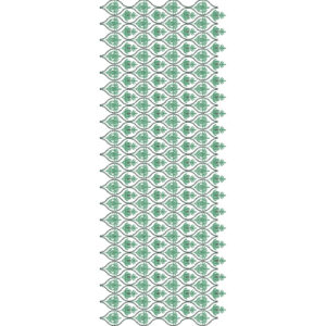 Elegant Sherwani Border Embroidery with Paisley Lattice and Repeating Leaf Motif Detailing