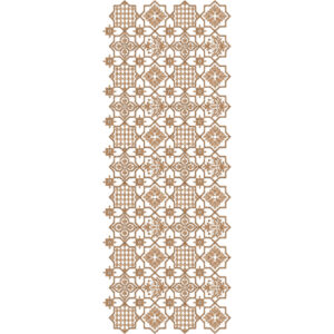 Structured Sherwani Embroidery with Square Grid Layout and Mixed Geometric Floral Motifs
