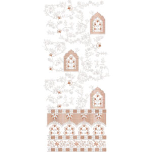 Artistic Sherwani Embroidery with Mughal Arch Motifs, Floral Vine Layout, and Ornamental Border Design