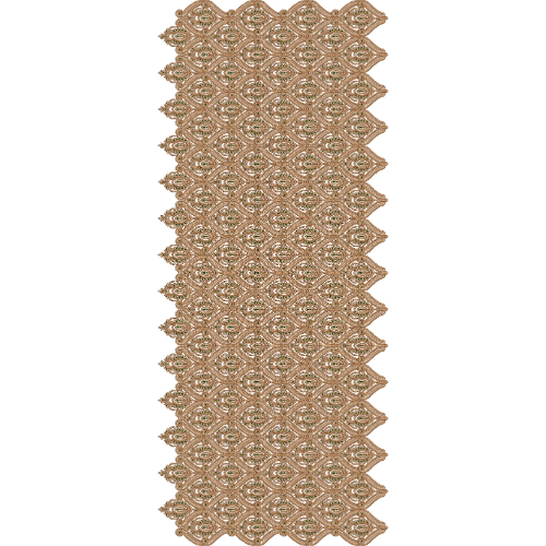 Rich Sherwani Embroidery with Dense Oval Medallion Lattice and Intricate Ornamental Detailing