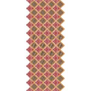 Vibrant Sherwani Embroidery with Diamond Lattice and Alternating Textured Floral Motifs