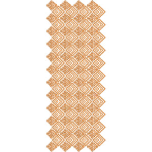 Geometric Floral Diamond Sherwani Embroidery Design with Layered Square Motif Jaal