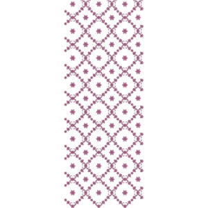 Elegant Geometric Floral Trellis Sherwani Embroidery Design with Star Motif Detailing