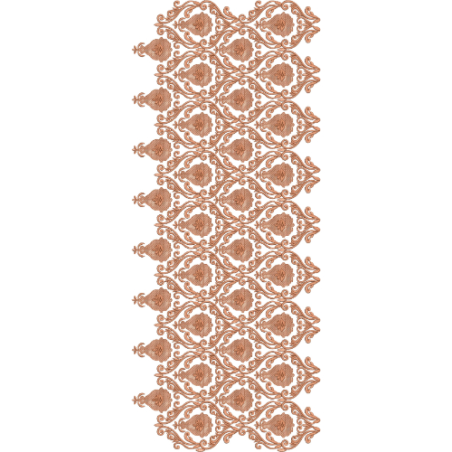 Ornamental Mughal Lattice Sherwani Embroidery Design with Floral Medallion Framework