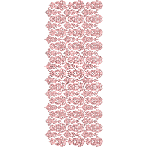 Ornate Paisley Floral Sherwani Embroidery Design with Horizontal Buta Arrangement