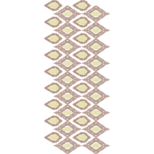 Ornamental Diamond Buta Sherwani Embroidery Design with Highlighted Floral Center Motifs