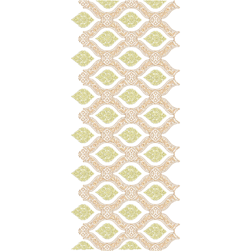 Elegant Ornamental Diamond Sherwani Embroidery Design with Highlighted Floral Lattice Pattern