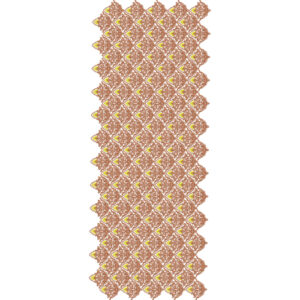 Dense Ornamental Diamond Sherwani Embroidery Design with Multilayered Floral Medallion Jaal