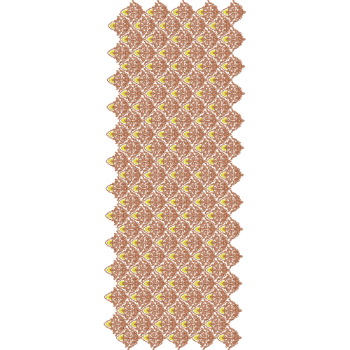 Dense Ornamental Diamond Sherwani Embroidery Design with Multilayered Floral Medallion Jaal