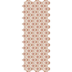 Floral Diamond Lattice Sherwani Embroidery Design with Intricate Rosette Motif Jaal