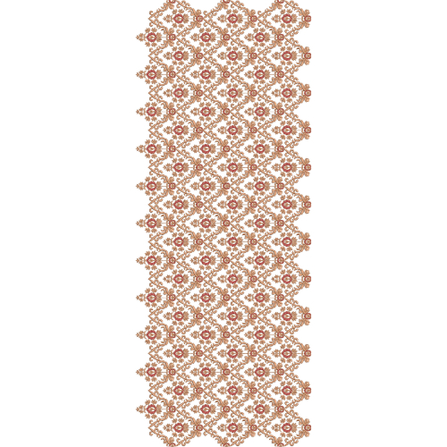 Floral Diamond Lattice Sherwani Embroidery Design with Intricate Rosette Motif Jaal