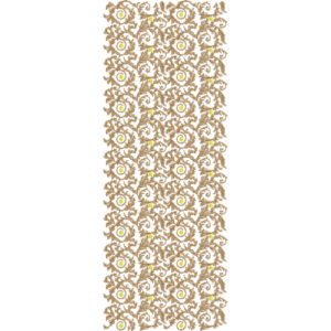 Ornamental Floral Vine Sherwani Embroidery Design with Highlighted Rosette Jaal Pattern