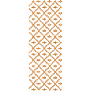 Minimal Floral Diamond Lattice Sherwani Embroidery Design with Classic Buti Pattern
