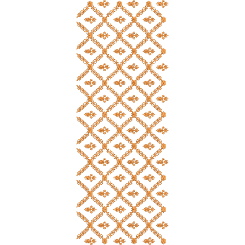 Minimal Floral Diamond Lattice Sherwani Embroidery Design with Classic Buti Pattern