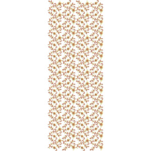 Elegant Sherwani Embroidery Panel with Mughal Floral Vine Motifs