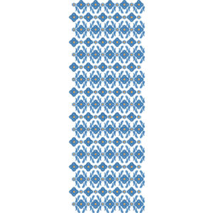 Stylish Sherwani Embroidery Panel with Blue Floral Buti and Vine Pattern