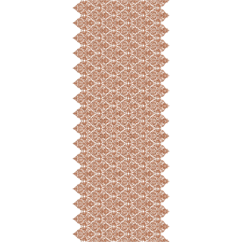 Royal Sherwani Embroidery Panel with Dense Mughal Ornamental Floral Pattern
