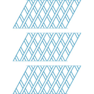 Elegant Diagonal Geometric Ladder Stripe Repeating Decorative Panel Lace Embroidery Design