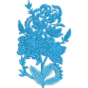 Elegant Blooming Rose Floral Bouquet Botanical Decorative Panel Lace Embroidery Design