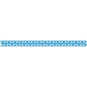 Elegant Geometric Triangle Circle Repeating Decorative Trim Border Lace Embroidery Design