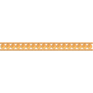 Elegant Circular Medallion Repeating Decorative Trim Border Lace Embroidery Design