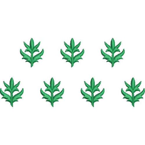 Elegant Decorative Botanical Leaf Motif Embroidery Design Collection