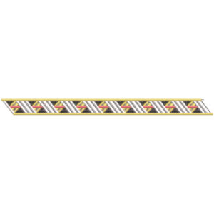 Elegant Interwoven Geometric Lattice Repeating Decorative Border Lace Embroidery Design