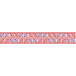 Elegant Geometric Maze Pattern Repeating Decorative Border Lace Embroidery Design