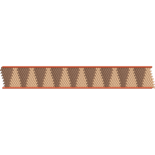 Elegant Geometric Chevron Repeating Decorative Border Lace Embroidery Design