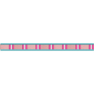 Elegant Minimalist Striped Decorative Trim Border Lace Embroidery Design