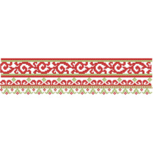 Elegant Vintage Floral Vine Decorative Border Lace Embroidery Design