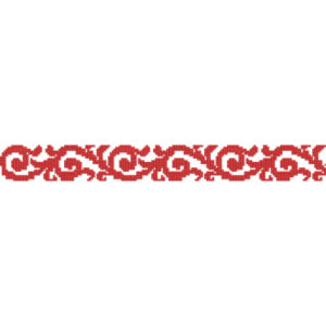 Elegant Vintage Scroll Vine Decorative Border Lace Embroidery Design