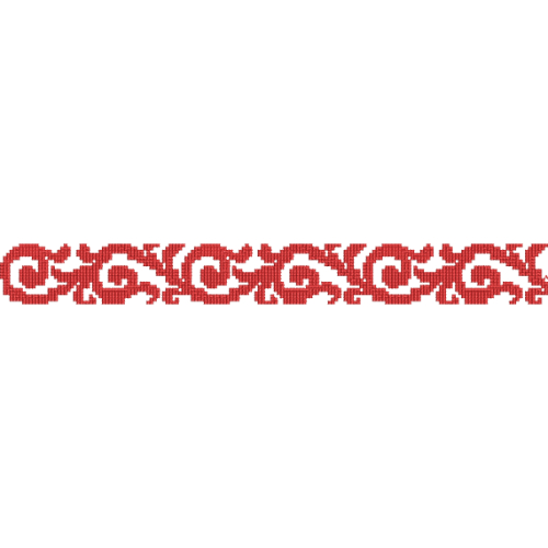 Elegant Vintage Scroll Vine Decorative Border Lace Embroidery Design