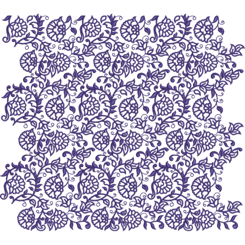 Elegant Floral Vine Allover Decorative Lace Embroidery Design