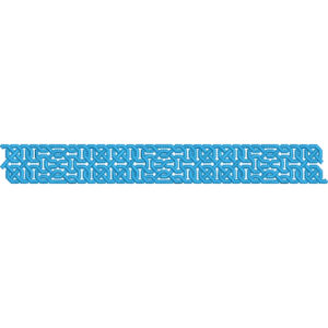 Elegant Geometric Interwoven Decorative Border Lace Embroidery Design