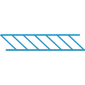 Elegant Diagonal Geometric Decorative Border Lace Embroidery Design