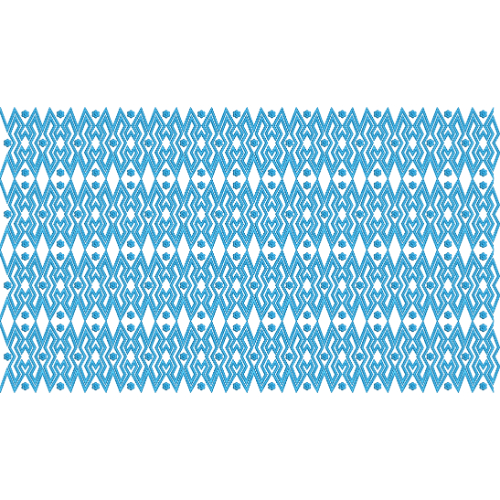 Elegant Geometric Diamond Lattice Allover Decorative Lace Embroidery Design